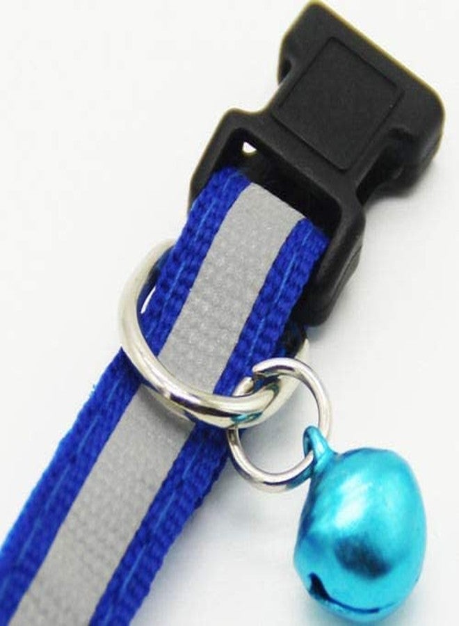 Pups&Pets Pps&Pets Nylon Dog Leash with Collar Set for Puppy & Cats, 0.5 Inch Pet Reflective, Nylon Collar with Leash Set Quick Release and Breathable Collar Set for Puppies and Dogs 10 MM (Blue Color) - Image 4